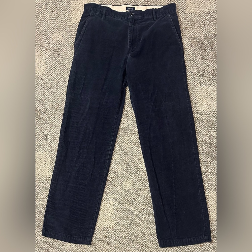 Izod Mens black corduroy pants 32x32